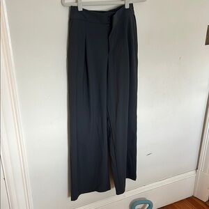 Athleta Pinnacle HighRise Dark Gray Wide-Leg Trousers